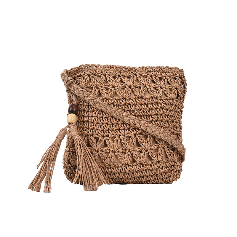 Soleil – Handmade Straw Crossbody Bag