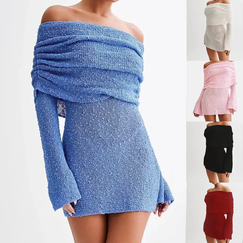 Lila - Off-Shoulder Knit Dress