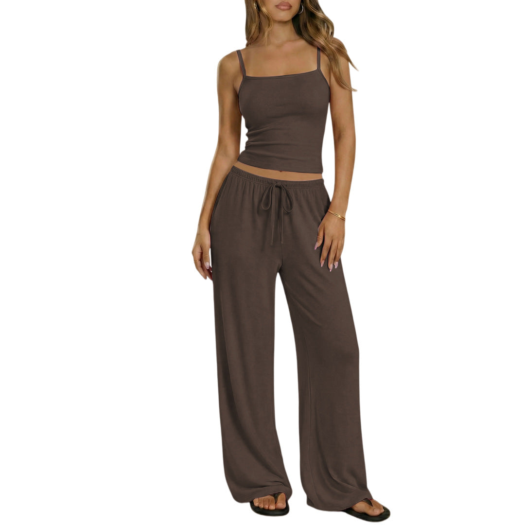 SpringSummer New Womens Vest And Camisole Set