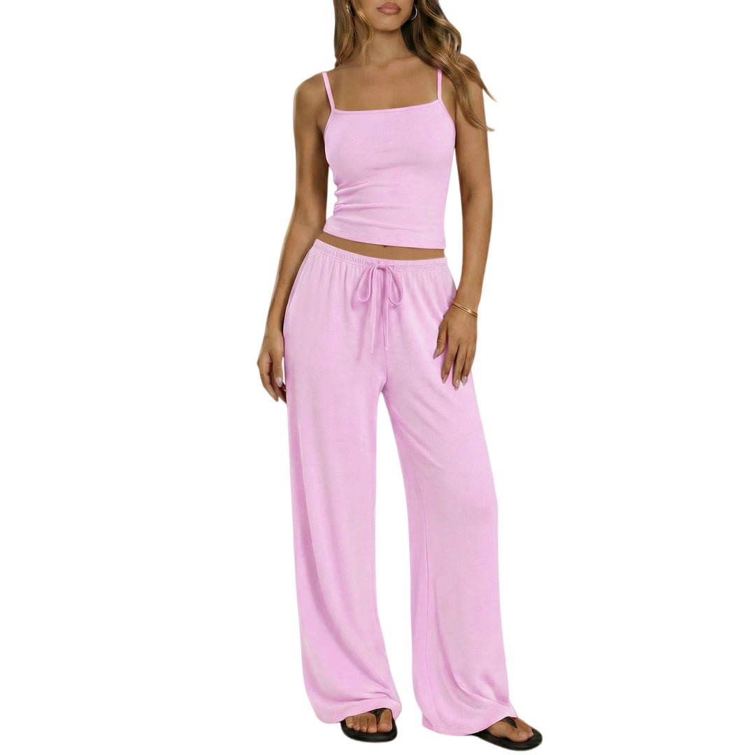 SpringSummer New Womens Vest And Camisole Set