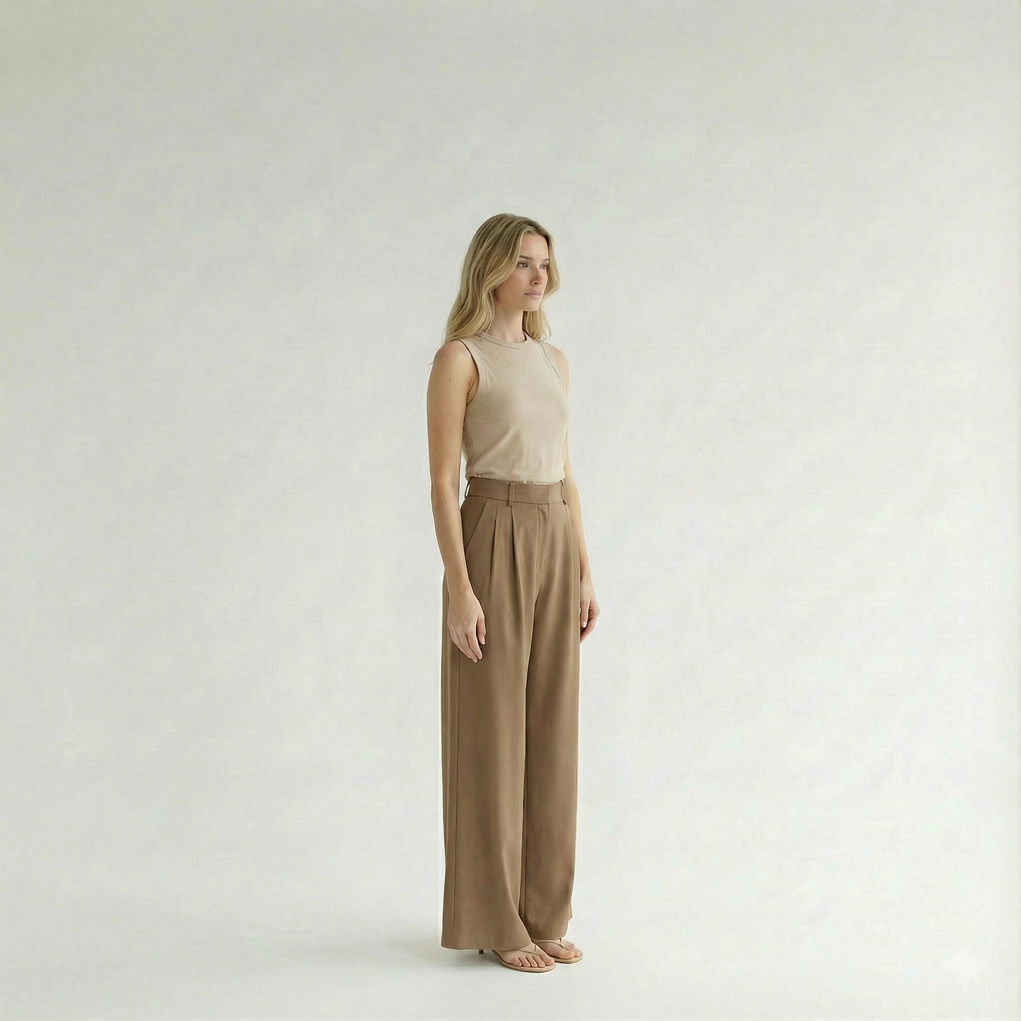 Puck - Casual High Waist Trousers