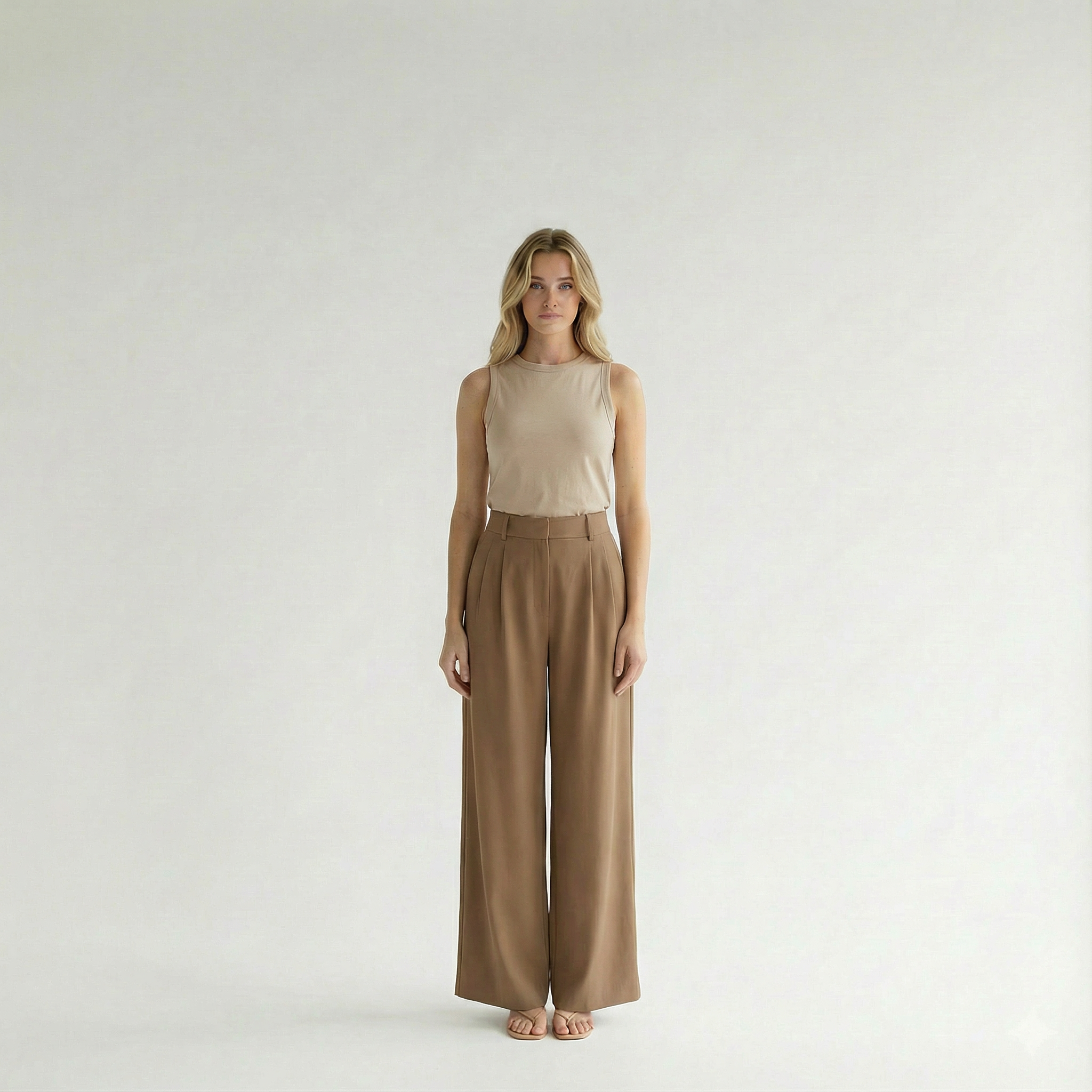 Puck - Casual High Waist Trousers