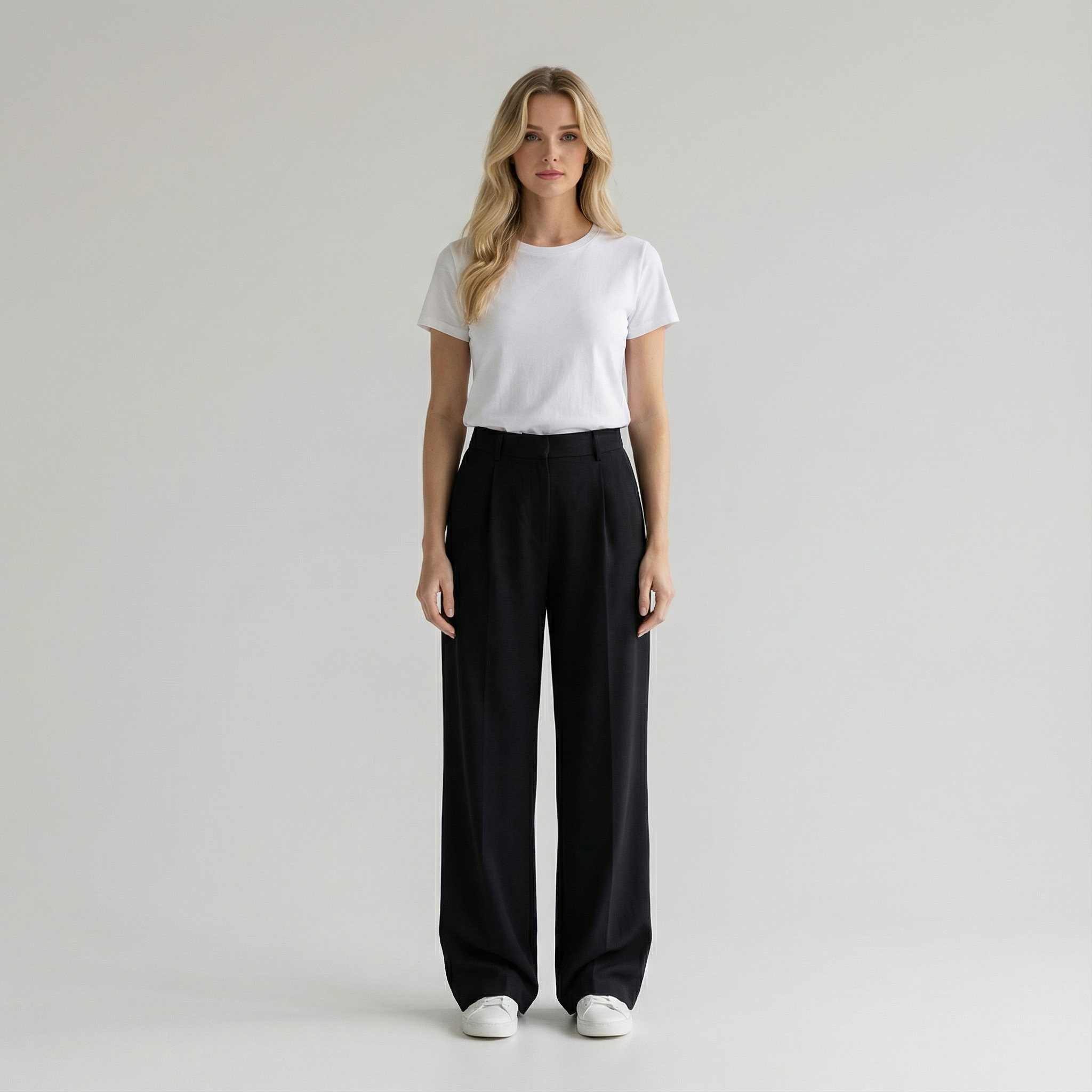 Puck - Casual High Waist Trousers