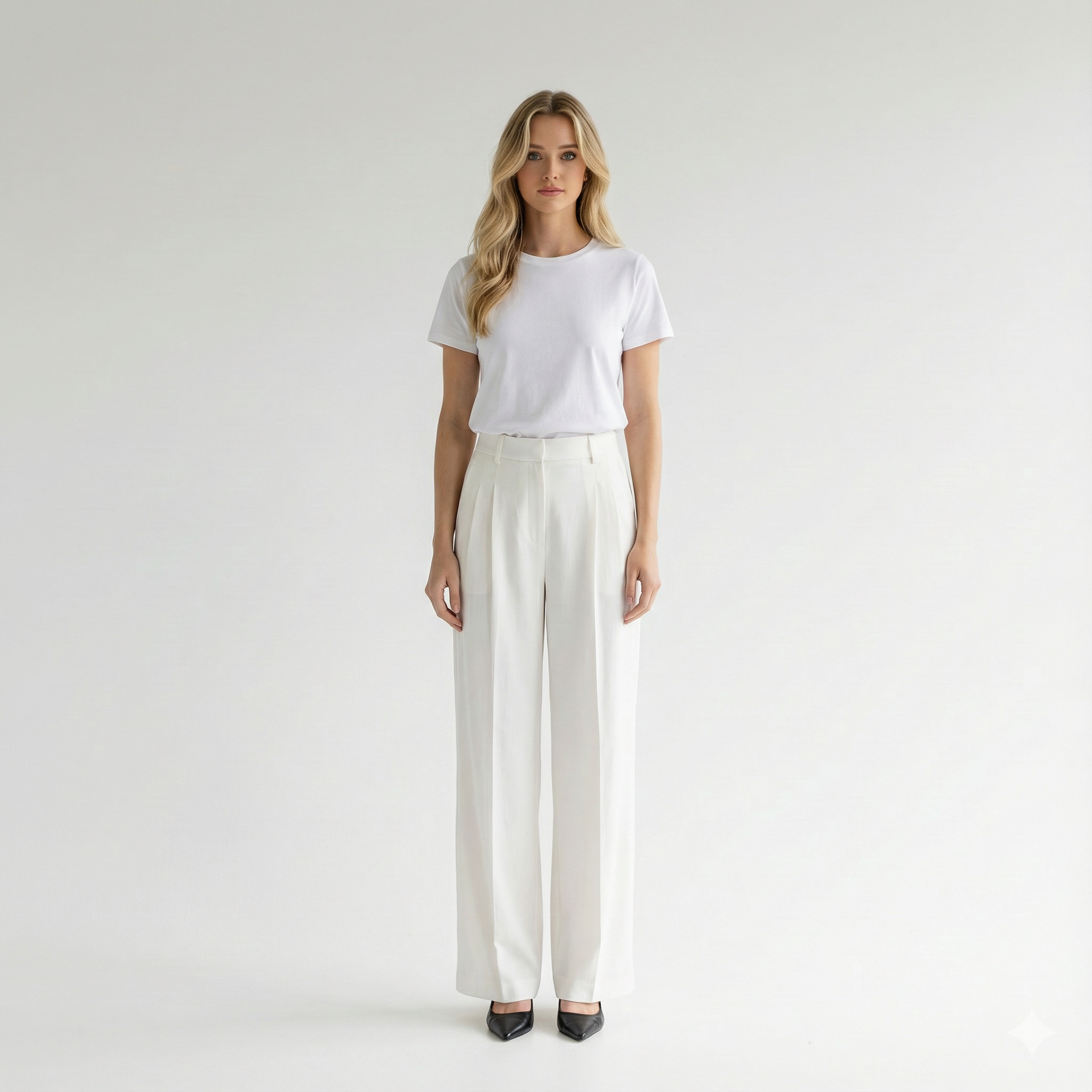 Puck - Casual High Waist Trousers