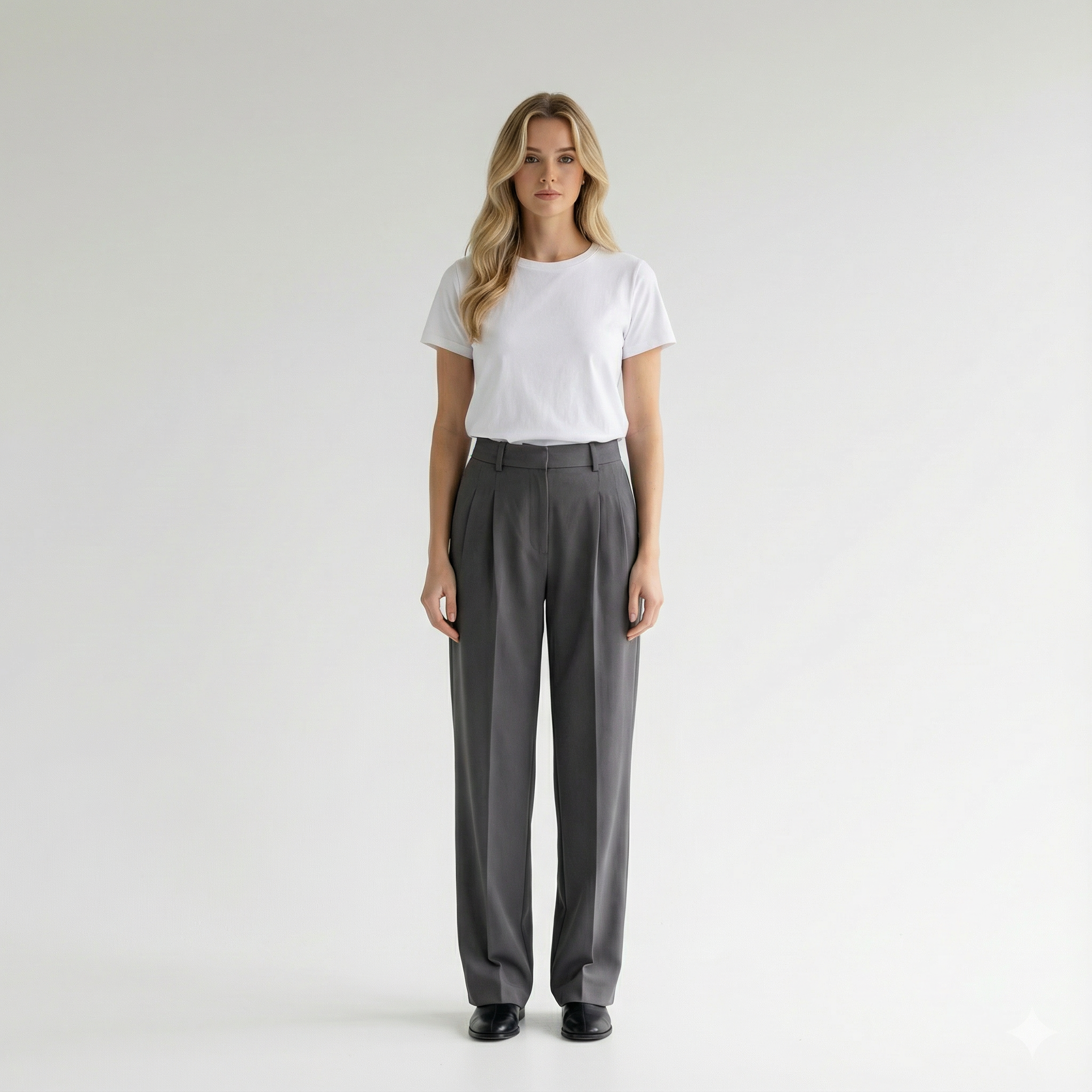 Puck - Casual High Waist Trousers