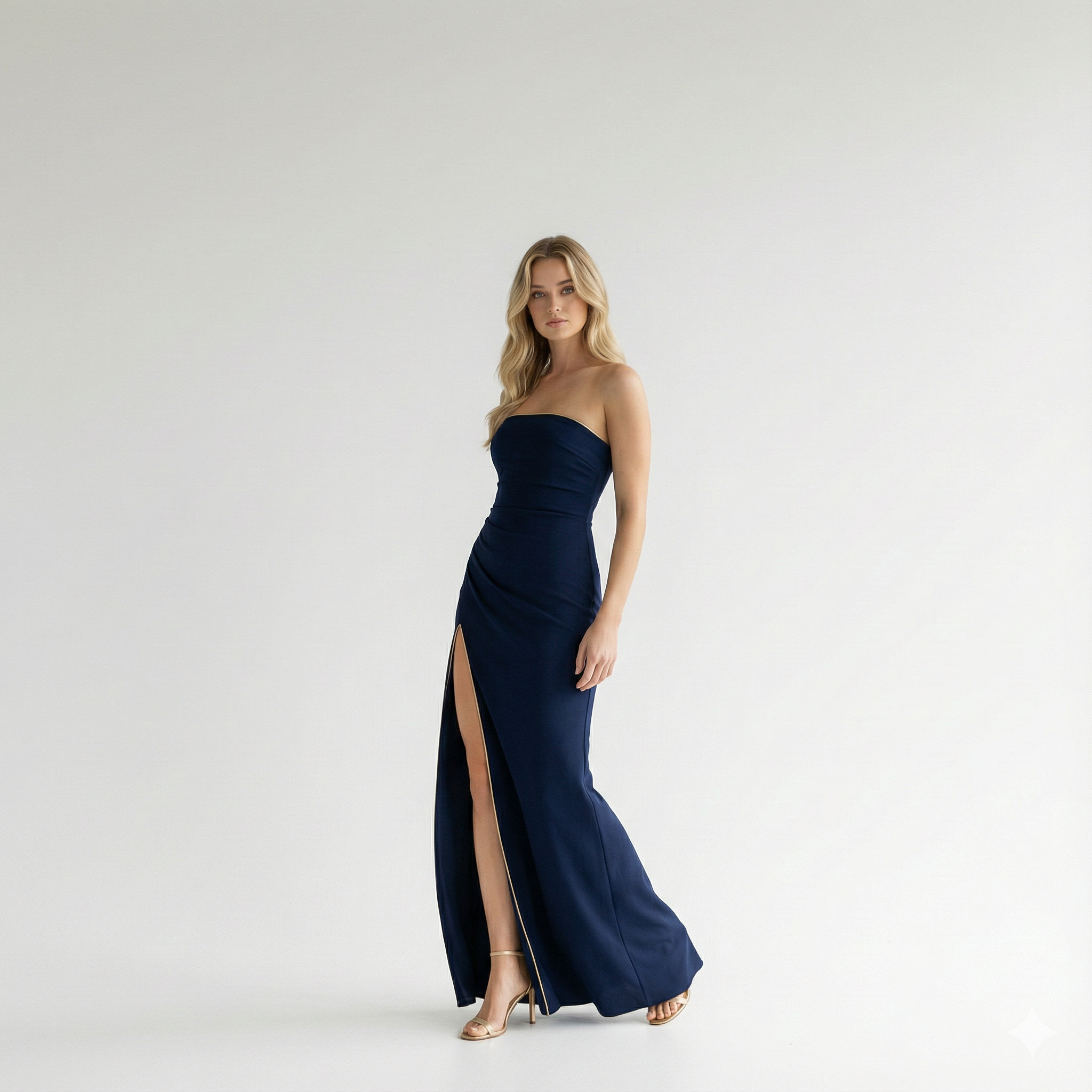 Casey - Strapless Split Long Dress