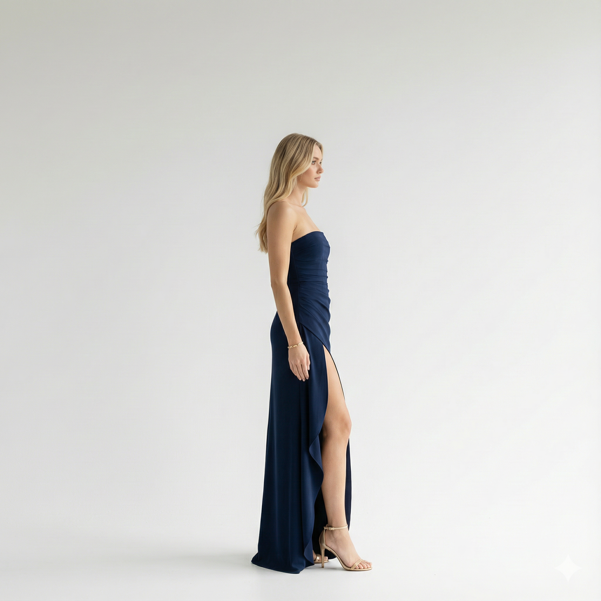Casey - Strapless Split Long Dress