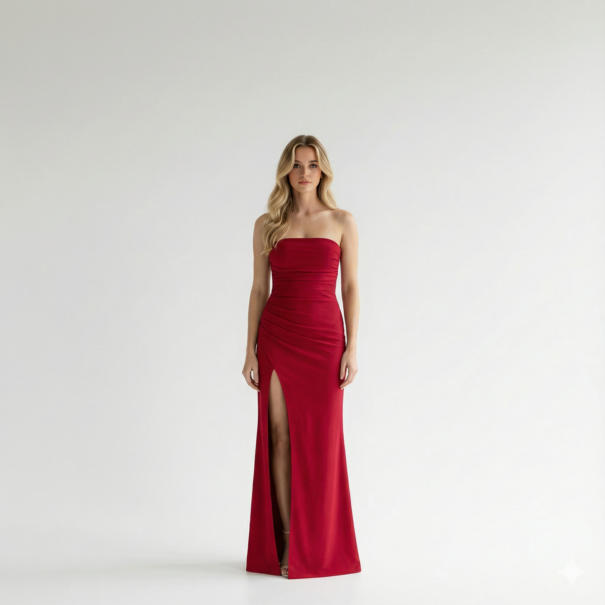 Casey - Strapless Split Long Dress
