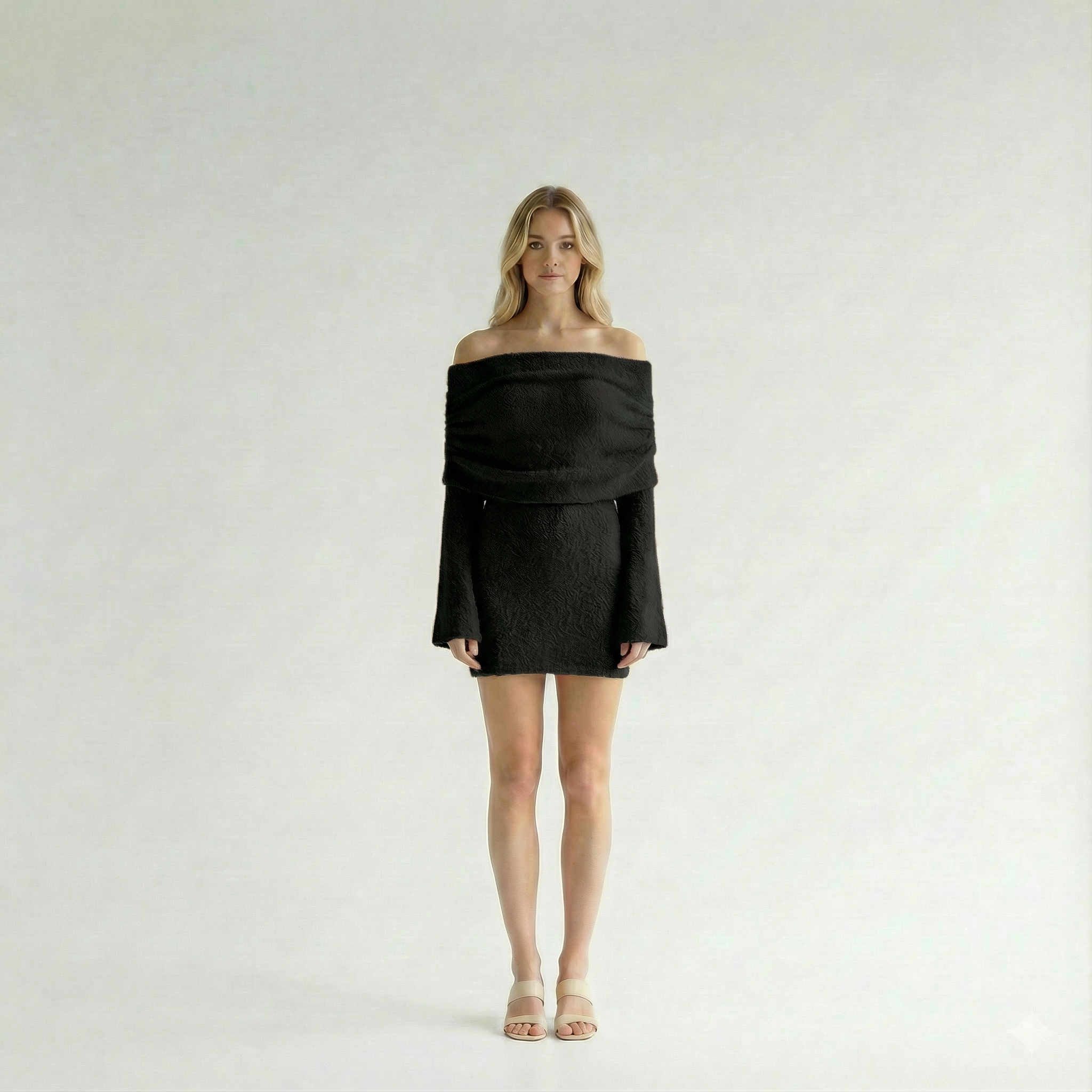Lila - Off-Shoulder Knit Dress