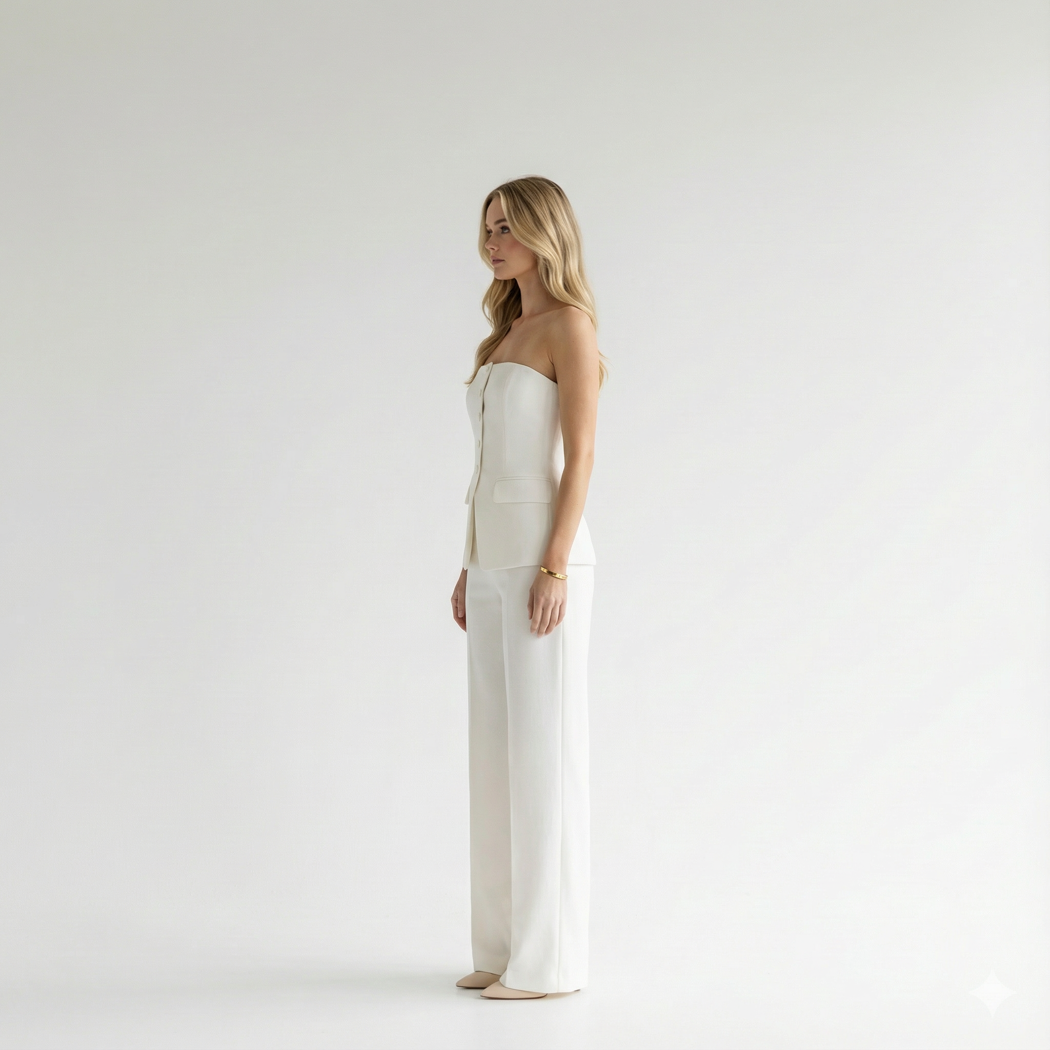 Nora - Strapless Blazer Set