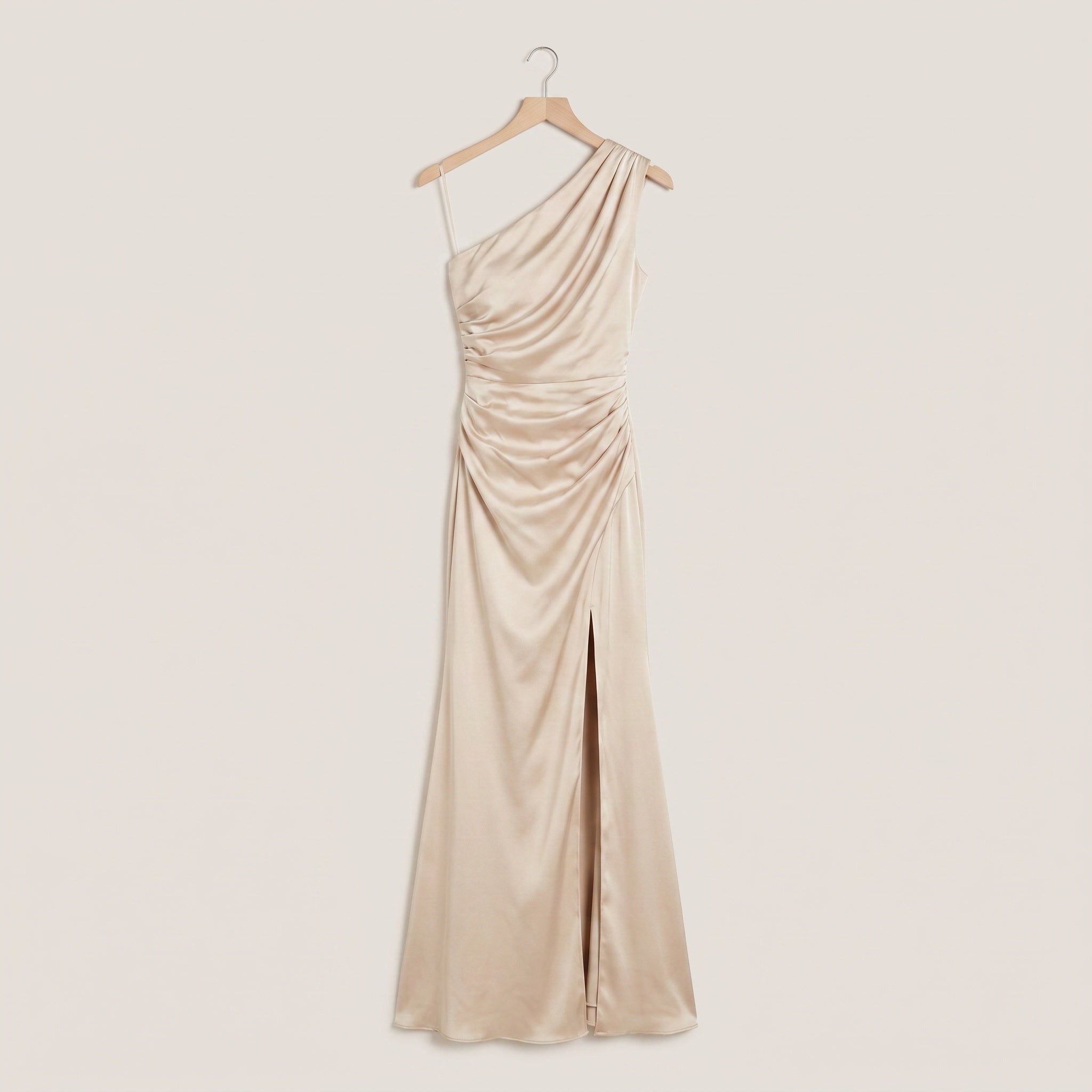 Stacy - One-shoulder Backless Split Dress